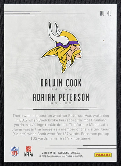 Adrian Peterson Dalvin Cook 2018 Panini Illusions Red /199 Vikings