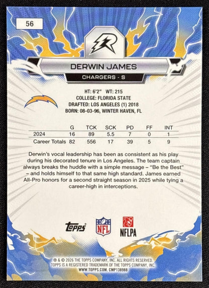 Derwin James 2025 Topps Resurgence Chargers