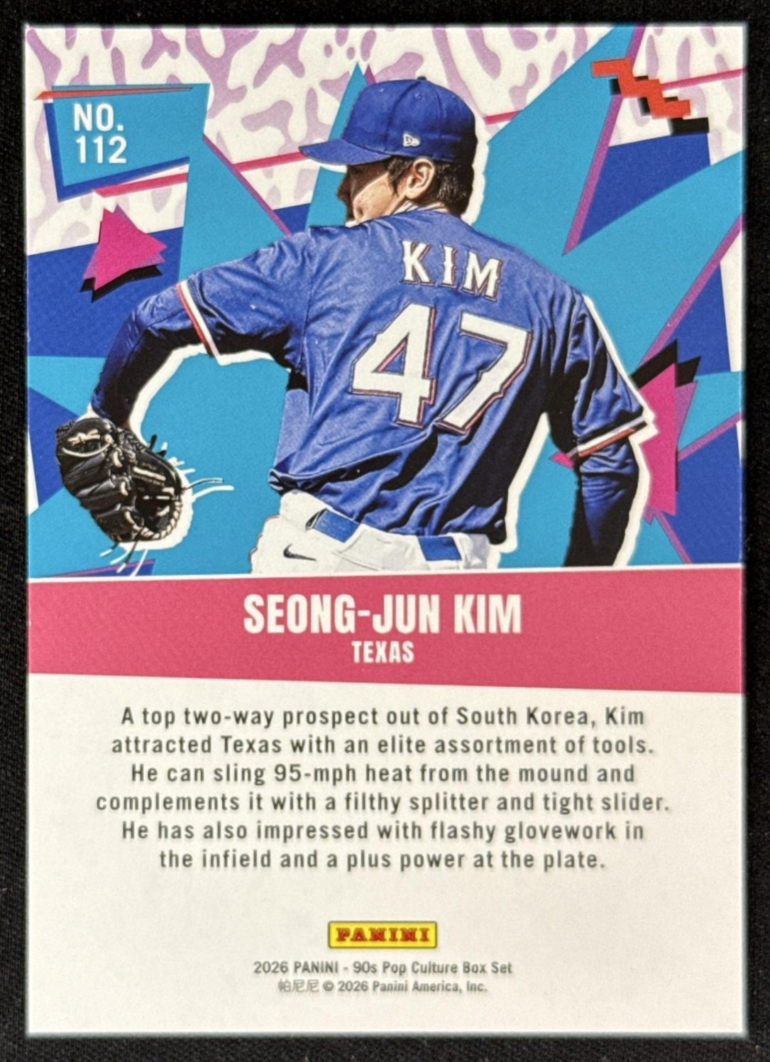 Seong 2026 Panini 90s Pop Culture Sports Trading Card