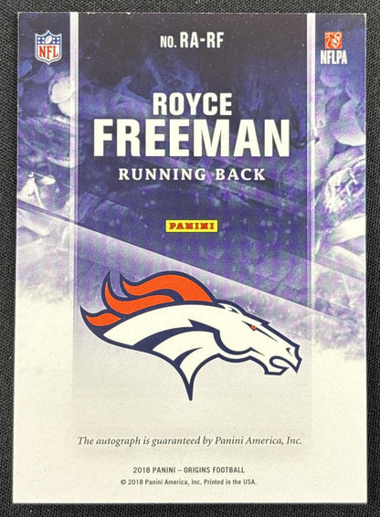 Royce Freeman 2018 Panini Origins Rookie Auto Denver Broncos
