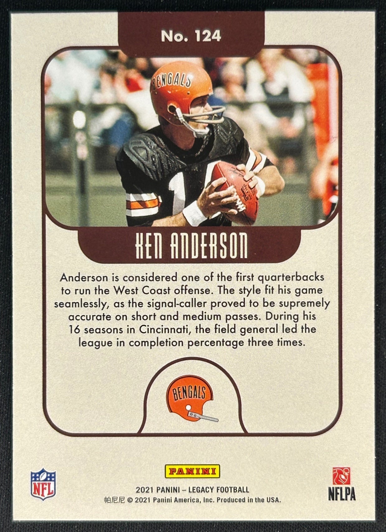 Ken Anderson 2021 Legacy back