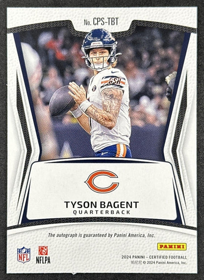 Tyson Bagent 2024 Auto Certified Potential /75 Bears Sports Trading Cards