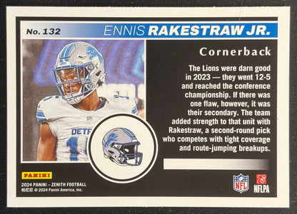Ennis Rakestraw Jr. 2024 Zenith Two Minute Drill Lions Football