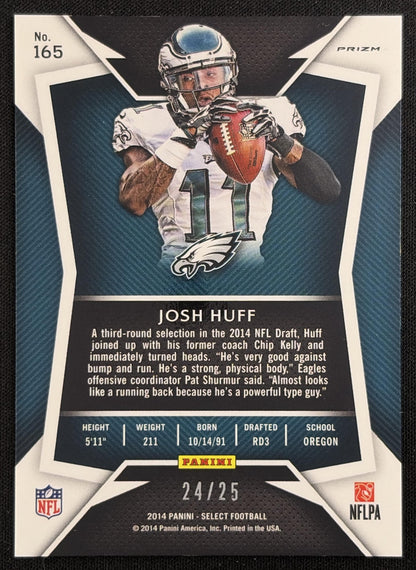 Josh Huff 2014 Panini Select Prizm Purple /25 Eagles