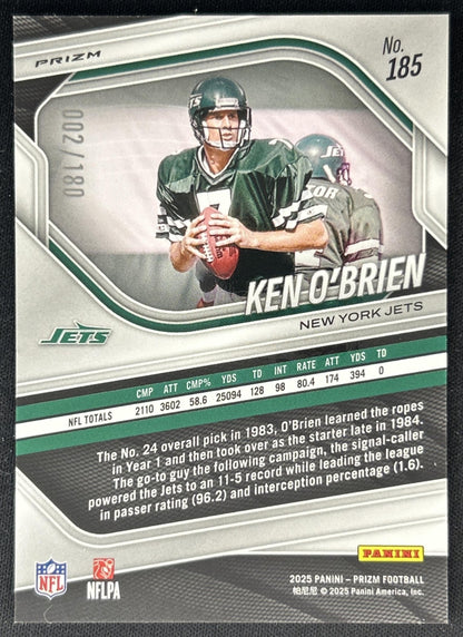 Ken O'Brien 2025 Panini Prizm Pigskin /180 Jets Football