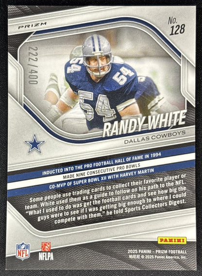 Randy White 2025 Panini Prizm Pandora /400 Cowboys back
