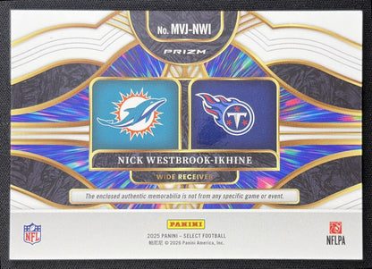 Nick Westbrook-Ikhine 2025 Panini Select Multiverse Jerseys Blue Prizm back
