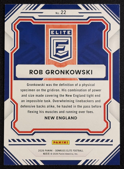 Rob Gronkowski 2026 Panini Donruss Elite Pink Patriots