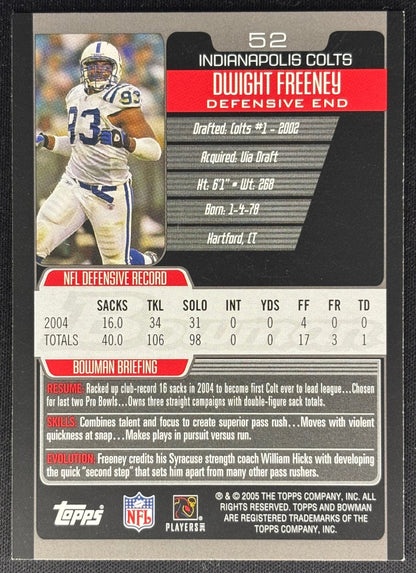 Dwight Freeney 2005 Bowman Colts Sports Trading Cards