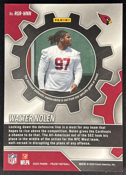Walter Nolen 2025 Panini Prizm Rookie Gear Cardinals