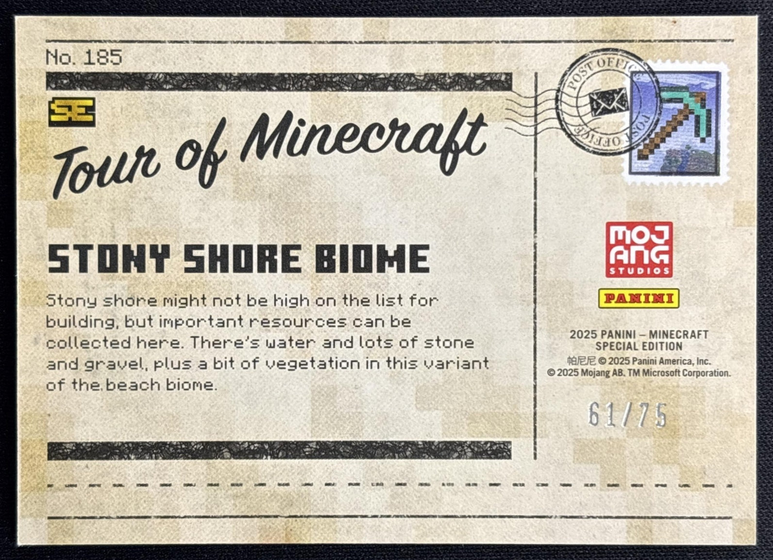 Ari 2025 Panini Minecraft Special Edition Iron /75 Sports Trading Cards