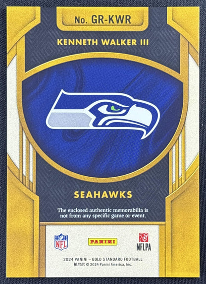 Kenneth Walker III 2024 Panini Gold Standard Rush /299 Seahawks