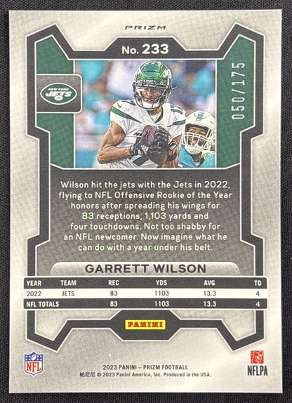 Garrett Wilson 2023 Panini Prizm Hyper /175 Jets