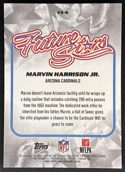 Marvin Harrison Jr. 2025 Topps Chrome Future Stars Cardinals
