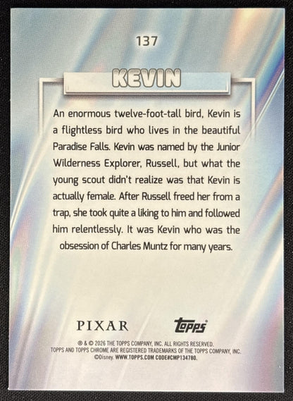 Kevin 2026 Topps Chrome Disney Up back
