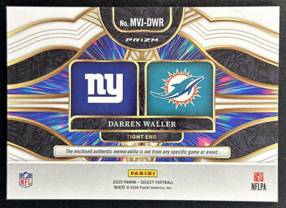 Darren Waller 2025 Panini Select Multiverse Jerseys Blue Prizm