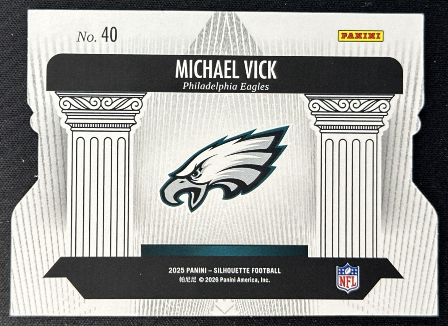 Michael Vick 2025 Panini Silhouette Pillars of the Game Eagles