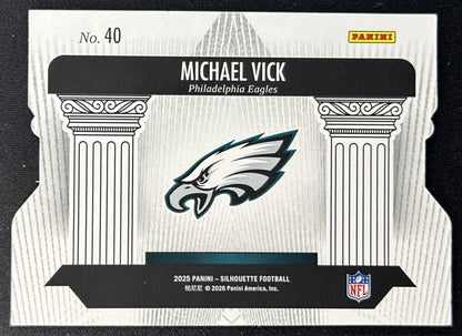 Michael Vick 2025 Panini Silhouette Pillars of the Game Eagles