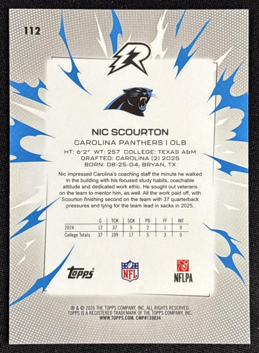 Nic Scourton 2025 Topps Resurgence Panthers