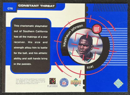 Keyshawn Johnson 1998 Upper Deck Constant Threat Jets