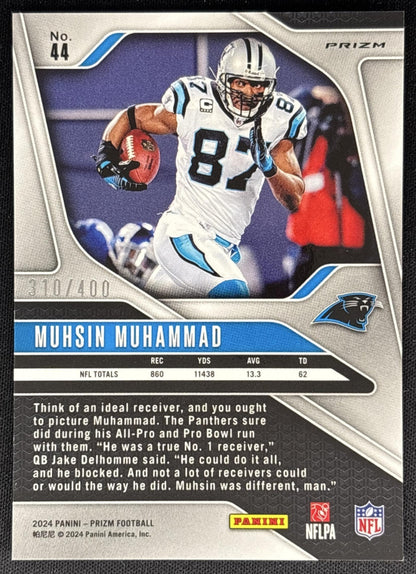 Muhsin Muhammad 2024 Panini Prizm Pandora /400 Panthers Sports Trading Cards