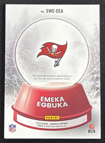 Emeka Egbuka 2025 Panini Donruss Rookie Holiday Sweater Buccaneers 2 Sports Trading Card