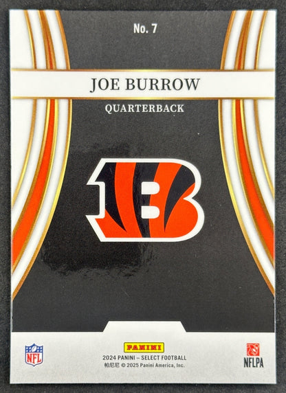 Joe Burrow 2024 Panini Select Turbocharged Prizm Bengals Football