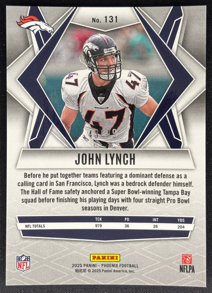John Lynch 2025 Phoenix Purple Seismic /49 Broncos Sports Trading Cards