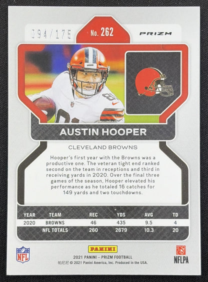 Austin Hooper 2021 Panini Prizm Hyper /175 Browns