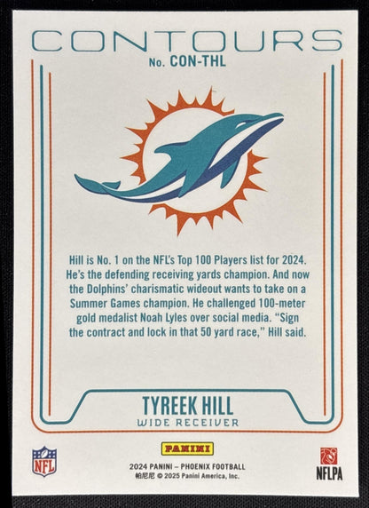 Tyreek Hill 2024 Panini Phoenix Contours Dolphins Sports Trading Card