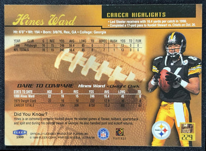 Hines Ward 1999 Fleer Ultra Steelers