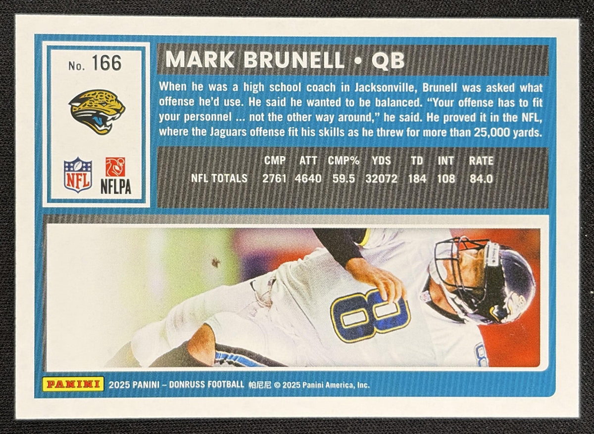 Mark Brunell 2025 Panini Donruss Season Stat Line /500 Jaguars
