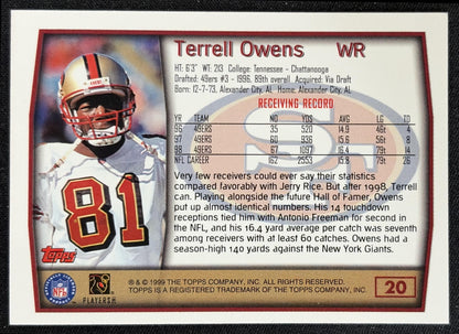 Terrell Owens 1999 Topps Collection 49ers