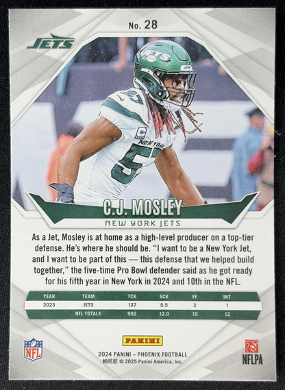 C.J. Mosley 2024 Panini Phoenix International Jets back