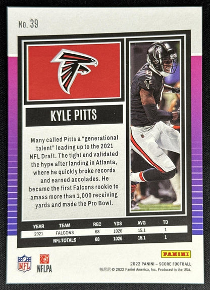 Kyle Pitts 2022 Panini Score Lava /599 Falcons