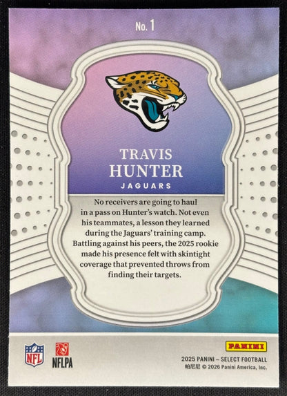 Travis Hunter 2025 Select Certified Rookies Jaguars Sports Trading Card