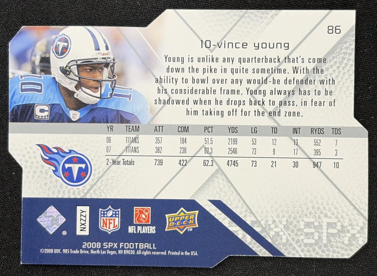 Vince Young 2008 SPx Titans Sports Trading Card