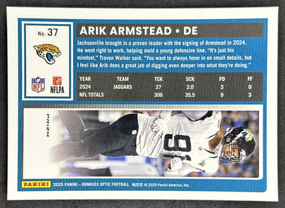 Arik Armstead 2025 Panini Donruss Optic Stars Prizm Jaguars Sports Trading Cards