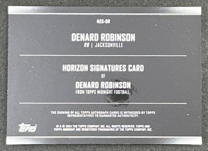 Denard Robinson 2024 Topps Midnight Horizon Signatures Dusk /75 Jaguars