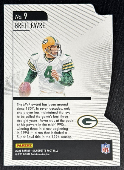 Brett Favre 2025 Panini Silhouette Hand Crafted MVP Packers