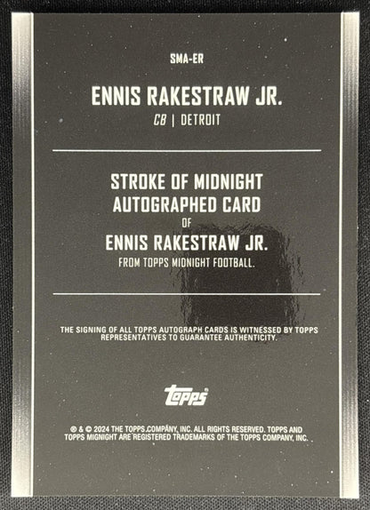 Ennis Rakestraw Jr. 2024 Topps Midnight Stroke of Auto Lions 4 Sports Trading Cards