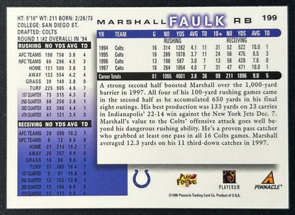 Marshall Faulk 1998 All Score Team Colts Sports Trading Cards