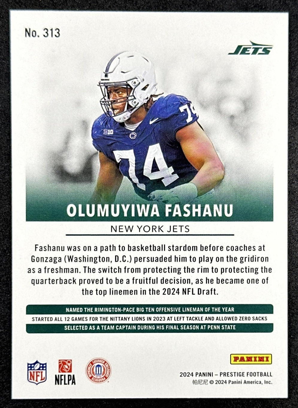 Olumuyiwa Fashanu Prestige Xtra Points /999 2024 Jets