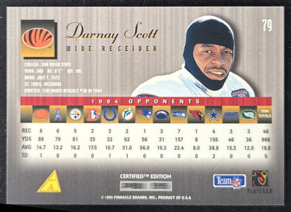 Darnay Scott 1995 Pinnacle Select Certified Bengals