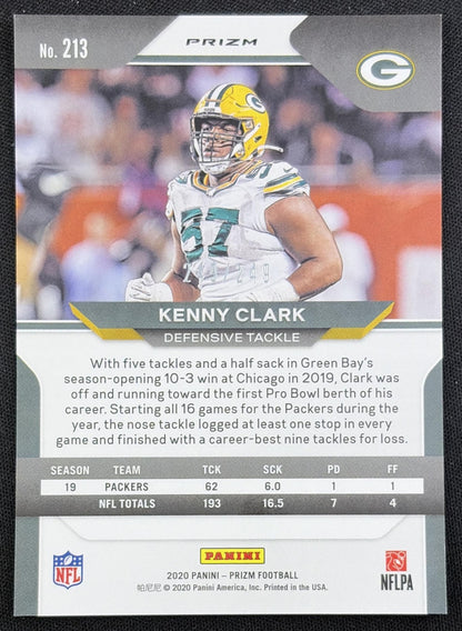 Kenny Clark 2020 Panini Prizm Orange /249 Packers