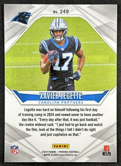 Xavier Legette 2024 Panini Phoenix Panthers back