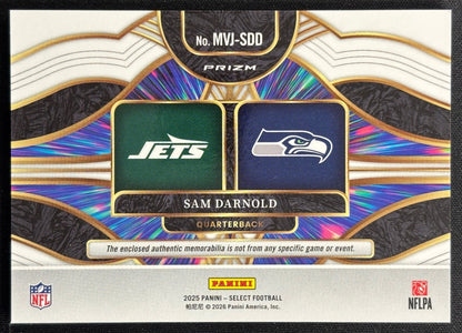 Sam Darnold 2025 Select Multiverse Jerseys Blue Prizm Sports Trading Card