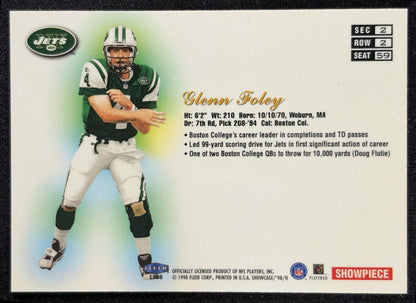 Glenn Foley 1998 Fleer Flair Showcase Row 2 Style Jets