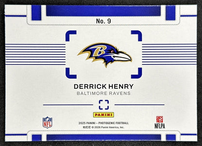 Derrick Henry 2025 Panini PhotoGenic A Different View Ravens Sports Trading Cards