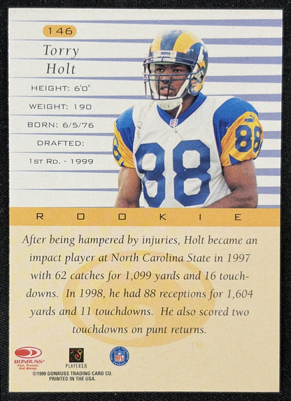 Torry Holt 1999 Donruss Rams